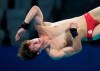 Nathan Zsombor-Murray of Canada competes in men's diving 10m platform semifinal at the Tokyo Aquatics Centre at the 2020 Summer Olympics, Saturday, Aug. 7, 2021, in Tokyo, Japan. THE CANADIAN PRESS/AP/Dmitri Lovetsky