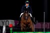 Sweden's Henrik von Eckermann, riding King Edward, competes during the equestrian jumping team final at Equestrian Park in Tokyo at the 2020 Summer Olympics, Saturday, Aug. 7, 2021, in Tokyo, Japan. (AP Photo/Carolyn Kaster)