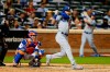 Los Angeles Dodgers' Cody Bellinger (35) follows through on a double against the New York Mets during the 10th inning of a baseball game Saturday, Aug. 14, 2021, in New York. (AP Photo/Noah K. Murray)