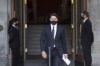 Prime Minister Justin Trudeau walks to the lectern as he leaves Rideau Hall after meeting with Governor General Mary Simon to ask her to dissolve Parliament, triggering an election, in Ottawa, on Sunday, Aug. 15, 2021. THE CANADIAN PRESS/Justin Tang