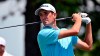 FILE - In this Friday, July 16, 2021 file photo, Chesson Hadley tees off on hole number 1 during the second round of the Barbasol Championship at the Keene Trace Golf Club in Nicholasville, Ky. Hadley was the last player to qualify for the FedEx Cup playoffs. (AP Photo/Timothy D. Easley, File)