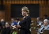 Minister of Economic Development Melanie Joly rises during Question Period in the House of Commons on Parliament Hill in Ottawa, Thursday, Oct. 1, 2020. Economic Development Minister Mélanie Joly will be leading the national electoral campaign in the upcoming weeks, seeking reelection for the Liberals. THE CANADIAN PRESS/Justin Tang
