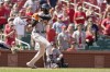 Detroit Tigers' Harold Castro hits an RBI single during the ninth inning of a baseball game Wednesday, Aug. 25, 2021, in St. Louis. (AP Photo/Jeff Roberson)