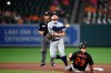 As as Baltimore Orioles' Ramon Urias (29) slides, Tampa Bay Rays second baseman Brandon Lowe, front left, throws to first to complete a double play on a ground ball hit by Pedro Severino in the sixth inning of baseball game, Friday, Aug. 27, 2021, in Baltimore. (AP Photo/Gail Burton)