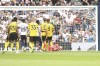 Tottenham's Son Heung-min, not seen, scores his side's opening goal during the English Premier League match between Tottenham Hotspur and Watford at the Tottenham Hotspur Stadium in London, Sunday, Aug. 29, 2021. (AP Photo/Leila Coker)