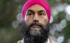 New Democratic leader Jagmeet Singh listens to a question during an availability held at a campaign stop, Tuesday, August 31, 2021 in Coquitlam, B.C. THE CANADIAN PRESS/Adrian Wyld