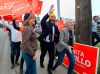 NDP Leader Jagmeet Singh makes a campaign stop with Bonita Zarrillo (right), candidate in the riding of Port Moody-Coquitlam, in Port Moody, B.C. on Wednesday, Sept. 25, 2019. Two candidates who met in a political duel decided by a slim margin of 153 votes in 2019 are facing each other again on Sept. 20 in British Columbia's Port Moody-Coquitlam riding.THE CANADIAN PRESS/Andrew Vaughan