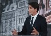 Liberal Leader Justin Trudeau takes part in the first French leaders' debate on Thursday, September 2, 2021 in Montreal. THE CANADIAN PRESS/Martin Chevalier - POOL