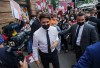 Liberal Leader Justin Trudeau makes a quick campaign stop on his way to the first French debate on TVA, during the Canadian federal election campaign in Montreal on Thursday, September 2, 2021. THE CANADIAN PRESS/Nathan Denette