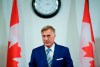 People's Party of Canada Leader Maxime Bernier speaks at a news conference after Parliament was dissolved, triggering an election, in Ottawa, on Sunday, Aug. 15, 2021. If words are weapons, Bernier likes to keep his sharp. THE CANADIAN PRESS/Justin Tang