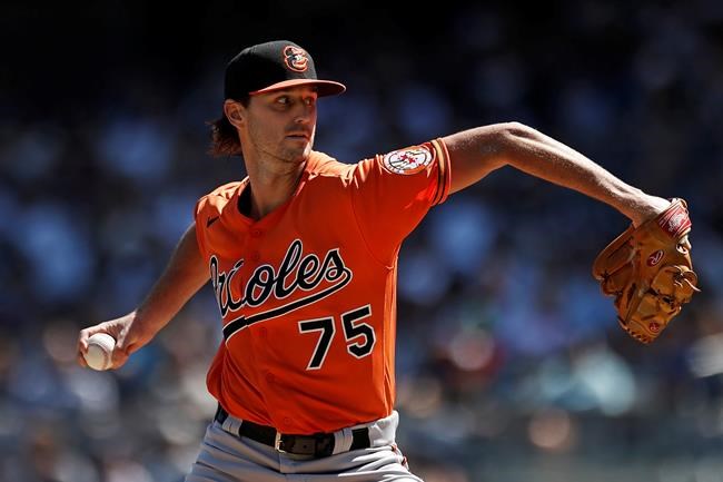 Baltimore Orioles pitcher Chris Ellis delivers to the New York Yankees during the second inning of a baseball game on Saturday, Sept. 4, 2021, in New York. (AP Photo/Adam Hunger)