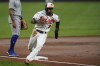 Baltimore Orioles' Cedric Mullins runs the bases before scoring on a single by Anthony Santander against the Kansas City Royals during the first inning of a baseball game, Tuesday, Sept. 7, 2021, in Baltimore. (AP Photo/Julio Cortez)