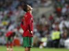 Portugal's Cristiano Ronaldo reacts during the World Cup 2022 group A qualifying soccer match between Portugal and the Republic of Ireland at the Algarve stadium outside Faro, Portugal, Wednesday, Sept. 1, 2021. (AP Photo/Armando Franca)