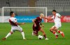 Venezuela's Yeferson Soteldo, center, is challenged by Peru's Christian Cueva, left, and Peru's Edison Flores during a qualifying soccer match for the FIFA World Cup Qatar 2022 at National stadium in Lima, Peru, Sunday, Sept. 5, 2021. Toronto FC will get all of its players away on international duty back in time for Saturday's return to MLS action at FC Cincinnati. THE CANADIAN PRESS/AP-Martin Mejia, Pool