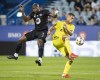 CF Montreal's Kamal Miller (3) challenges Nashville SC's Daniel Rios during first half MLS soccer action in Montreal, Saturday, September 11, 2021. THE CANADIAN PRESS/Graham Hughes