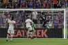 FC Cincinnati forward Brenner (9) scores a goal during the first half of an MLS soccer match against Toronto FC, Saturday, Sept. 11, 2021, in Cincinnati. (AP Photo/Jeff Dean)