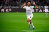 Moenchengladbach's Lars Stindl celebrates after scoring during the German Bundesliga soccer match between Borussia Moenchengladbach and Arminia Bielefeld at Borussia-Park, Moenchengladbach, Germany, Sunday, Sept. 12, 2021. (Federico Gambarini/dpa via AP)