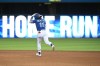 Toronto Blue Jays' Bo Bichette rounds the bases following his solo home run in the fifth inning against the Tampa Bay Rays in Toronto on Monday, Sept. 13, 2021. THE CANADIAN PRESS/Jon Blacker