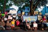 Protesters gather outside the home of Supreme Court Justice Brett Kavanaugh, Monday, Sept. 13, 2021, in Chevy Chase, Md., after a high-profile decision earlier this month in which the court by 5-4 vote declined to step in to stop a Texas law banning most abortions from going into effect, prompting outrage from abortion rights groups and President Joe Biden. THE CANADIAN PRESS/AP-Jose Luis Magana