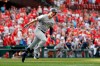 FILE - In this Sept. 15, 2019, file photo, Milwaukee Brewers' Ryan Braun celebrates after hitting a grand slam during the ninth inning of a baseball game against the St. Louis Cardinals in St. Louis. Braun, the Brewers' home run leader whose production was slowed by injuries during the second half of his 14-year career, announced his retirement on Tuesday, Sept. 14, 2021. Braun hasn’t played all season and said during spring training that he was leaning toward retirement. (AP Photo/Jeff Roberson, File)