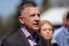 Conservative MP Ted Falk speaks during a press conference near Emerson, Man., on May 5, 2017. THE CANADIAN PRESS/Trevor Hagan