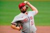 Cincinnati Reds starting pitcher Wade Miley delivers during the first inning of a baseball game against the Pittsburgh Pirates in Pittsburgh, Tuesday, Sept. 14, 2021. (AP Photo/Gene J. Puskar)