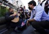 Liberal Leader Justin Trudeau makes a whistle stop in Trois-Riviers, Que., on Thursday, Sept. 16, 2021. THE CANADIAN PRESS/Sean Kilpatrick