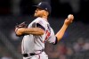 Atlanta Braves starting pitcher Huascar Ynoa throws against the Arizona Diamondbacks during the first inning of a baseball game, Monday, Sept. 20, 2021, in Phoenix. (AP Photo/Matt York)