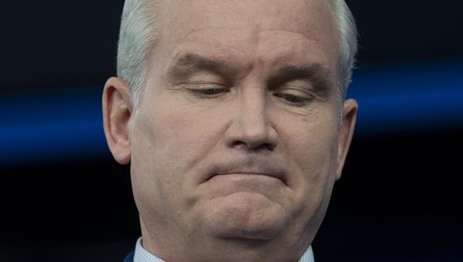 Conservative leader Erin O'Toole is seen during a news conference Tuesday, September 21, 2021 in Ottawa.THE CANADIAN PRESS/Adrian Wyld