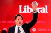 Prime Minister Justin Trudeau waves following his victory speech at Party campaign headquarters in Montreal, early Tuesday, Sept. 21, 2021. Kevin Vuong intends to sit as an independent MP after being elected as a Liberal even though the party dumped him from the ticket. THE CANADIAN PRESS/Paul Chiasson