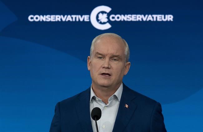 Conservative leader Erin O'Toole is seen during a news conference Tuesday, September 21, 2021 in Ottawa.THE CANADIAN PRESS/Adrian Wyld