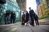 Meng Wanzhou, second right, chief financial officer of Huawei, returns to B.C. Supreme Court after a break from her extradition hearing in Vancouver on Wednesday, August 18, 2021. THE CANADIAN PRESS/Darryl Dyck