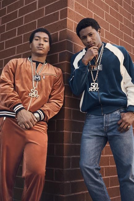 This image released by Starz shows Demetrius “Lil Meech” Flenory Jr., left and Da'Vinchi from the series
