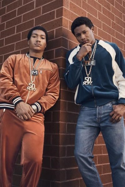This image released by Starz shows Demetrius “Lil Meech” Flenory Jr., left and Da'Vinchi from the series 
