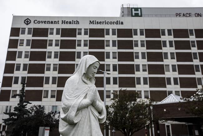The Misericordia Community Hospital is shown in Edmonton, Wednesday, July 8, 2020. The head of emergency medicine for the Alberta Medical Association says major components of triage have already begun in Alberta. THE CANADIAN PRESS/Jason Franson