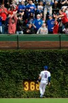 Chicago Cubs outfielder Ian Happ watches St. Louis Cardinals' Harrison Bader's solo home run during the second inning of a baseball game Saturday, Sept. 25, 2021. (AP Photo/Paul Beaty)