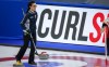 Team Nova Scotia skip Jill Brothers directs her team against Team Canada at the Scotties Tournament of Hearts in Calgary on February 23, 2021.THE CANADIAN PRESS/Jeff McIntosh