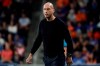 FC Cincinnati head coach Jaap Stam stands on the sideline during the first half of an MLS soccer match against Toronto FC, Saturday, Sept. 11, 2021, in Cincinnati. THE CANADIAN PRESS/AP/Jeff Dean