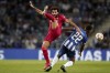 Liverpool's Mohamed Salah vies for the ball with Porto's Wendell, right, during the Champions League group B soccer match between FC Porto and Liverpool at the Dragao stadium in Porto, Portugal, Tuesday, Sept. 28, 2021. (AP Photo/Luis Vieira)