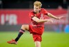 Toronto FC's Jacob Shaffelburg kicks the ball against FC Cincinnati during the second half of MLS soccer action in Toronto, Wednesday, Sept. 29, 2021. Shaffelburg, who has turned heads in recent games with Toronto FC, has been called up by Canada for its next batch of CONCACAf World Cup qualifying matches. THE CANADIAN PRESS/Mark Blinch