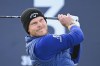 England's Danny Willett plays a shot on the 3rd hole on day three of the Alfred Dunhill Links Championship at St Andrews, Scotland, Saturday Oct. 2, 2021. (Malcolm Mackenzie/PA via AP)