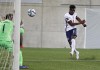 England's Bukayo Saka scores his side's second goal during the World Cup 2022 group I qualifying soccer match between Andorra and England at the National Stadium in Andorra la Vella, Saturday, Oct. 9, 2021. (AP Photo/Joan Monfort)