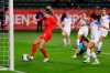 Canada forward Jordyn Huitema scores against Costa Rica during the second half of a CONCACAF women's Olympic qualifying soccer match Friday, Feb. 7, 2020, in Carson, Calif. THE CANADIAN PRESS/AP-Chris Carlson