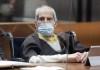 New York real estate heir Robert Durst is sentenced to life in prison without the possibility of parole for killing his best friend Susan Berman at the Airport Courthouse, Thursday, Oct. 14, 2021, in Los Angeles. (Myung J. Chung/Los Angeles Times via AP, Pool)