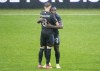 CF Montrealâ€™s Sunusi Ibrahim, right, is embraced by teammate Djordje Mihailovic (80 after scoring against Philadelphia Union during second half MLS soccer action in Montreal, Saturday, October 16, 2021. THE CANADIAN PRESS/Graham Hughes
