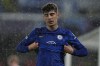 Chelsea's Kai Havertz reacts after missing a chance to score during the Champions League group H soccer match between Chelsea and Malmo at the Stamford Bridge stadium in London, Wednesday, Oct. 20, 2021. (AP Photo/Alastair Grant)