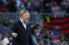 Barcelona's head coach Ronald Koeman gestures during a Champions League group E soccer match between F.C. Barcelona and Dinamo Kyiv at Camp Nou stadium in Barcelona, Spain, Wednesday, Oct. 20, 2021. (AP Photo/Joan Monfort)