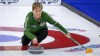 Team Saskatchewan skip Sherry Anderson makes a shot against Team Newfoundland and Labrador at the Scotties Tournament of Hearts in Calgary, Alta., Thursday, Feb. 25, 2021.THE CANADIAN PRESS/Jeff McIntosh