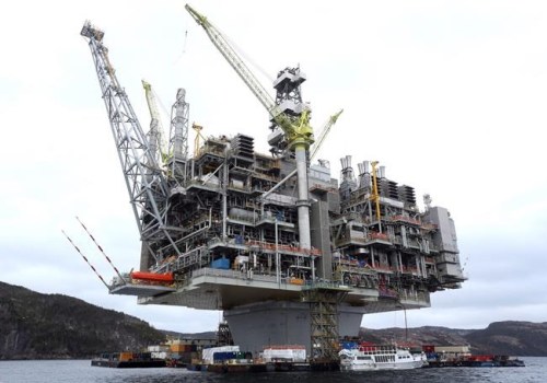 The Hebron Platform, anchored in Trinity Bay, N.L., is shown on April 18, 2017. Fewer students are signing up for oil-focused engineering programs at Newfoundland and Labrador's college and university, and many who have enrolled say they're in it to change the industry. THE CANADIAN PRESS/Paul Daly