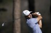 Cameron Tringale of the United States hits his tee shot on the second hole during the third round of the Zozo Championship golf tournament at Accordia Golf Narashino Country Club on Saturday, Oct. 23, 2021 in Inzai, Chiba Prefecture, east of Tokyo, Japan. (AP Photo/Tomohiro Ohsumi)